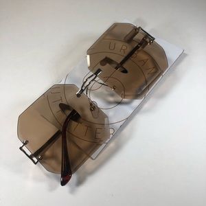 NWT Urban Outfitters Brown Tint Square Sunglasses
